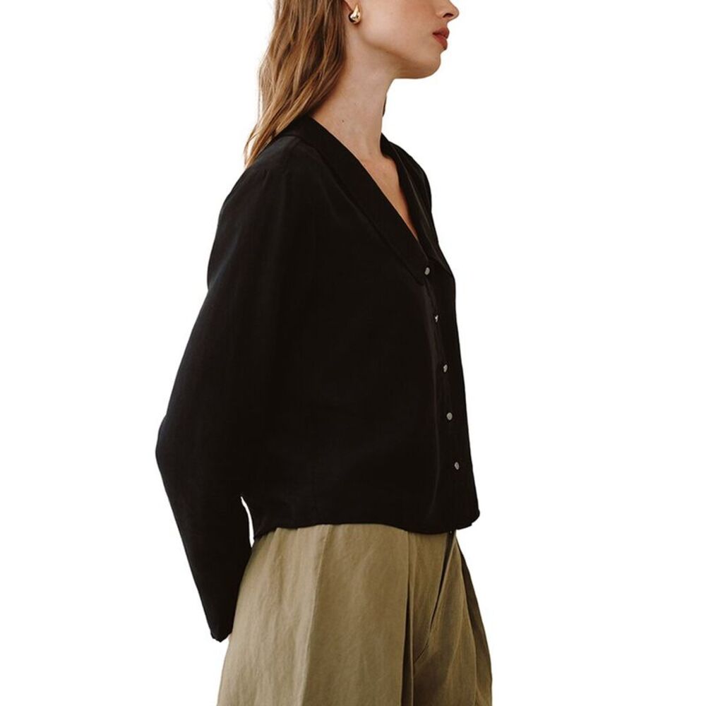 Bella Dahl Womens Cropped Shirt